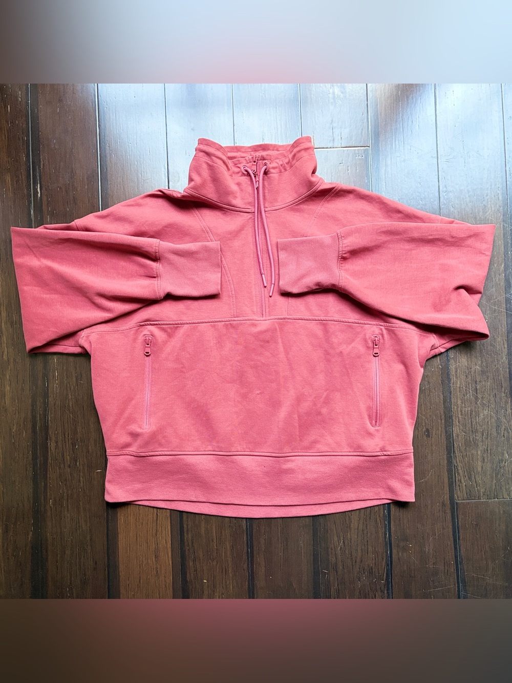 Old Navy Women's Dynamic Fleece Half-Zip Pullover Sweater Coral XXL athleisure